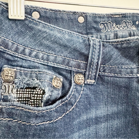 Miss Me Boot Cut Angel Wing Jeans 28 - Picture 6 of 14